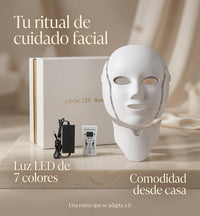 Máscara LED facial AUREN Lumina de 7 colores para firmeza y luminosidad